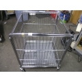 Metal Stock Cart Silver 27 x 27 x 34